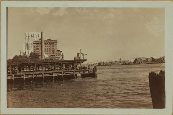 East River - Manhattan - Piers 102, 103, 104 - 60th, 61st, and 62nd Streets - [Welfare Island]., 1933–1935