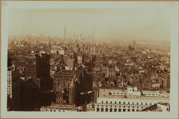 General view - Centre Street - Northeast. [Manhattan: Park Row - Centre Street ; Municipal Building.], 1931–1932