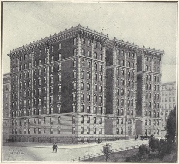 The Terrace Court, Riverside Drive and 93rd Street., 1908