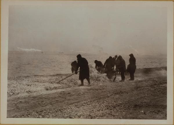 Islands - Governors Island - [Road and clearance repair gang.], 1931