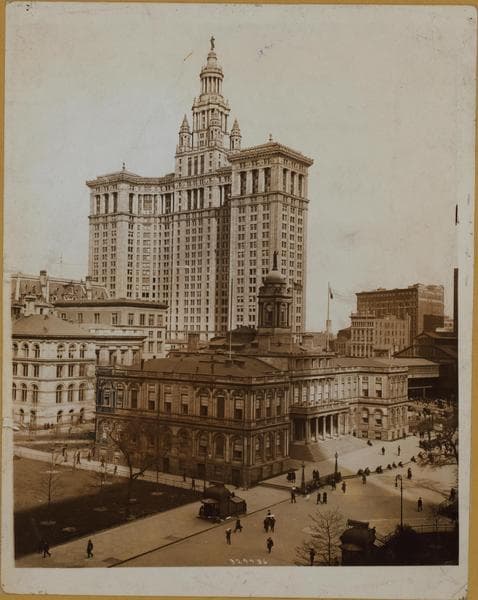 Manhattan: City Hall Park - [Municipal Building.], 1922