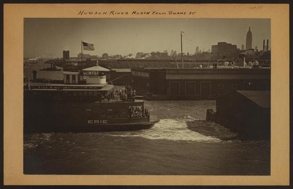 North (Hudson) River - [Piers - Empire State Building.], 1900