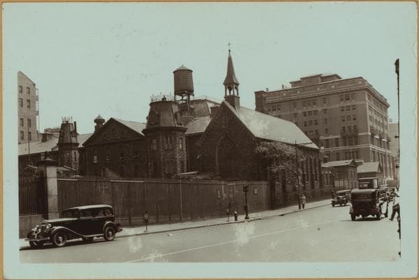 Hospitals - Bellevue Hospital - [Old wards and Chapel.], 1928