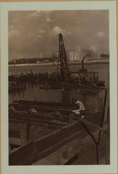 East River Drive construction., 1939
