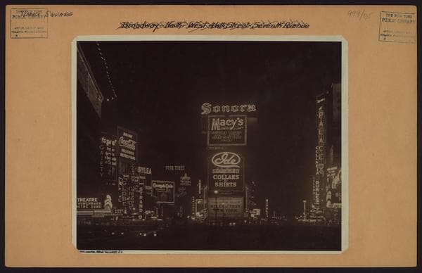 Manhattan: Broadway - 7th Avenue, 1925
