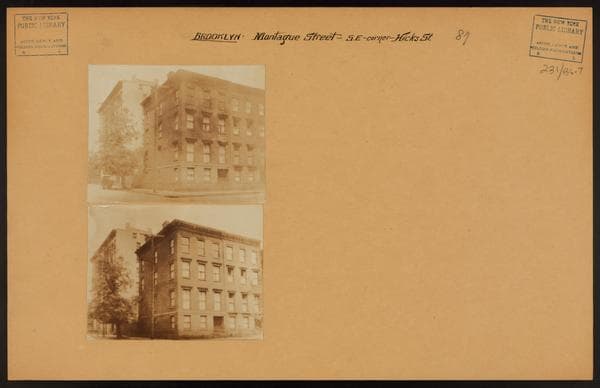 Brooklyn: Montague Street - Hicks Street, 1915