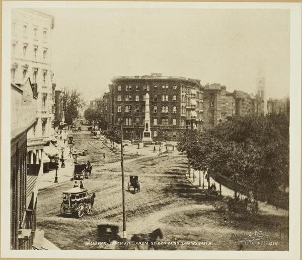 Manhattan: 5th Avenue - 23rd Street, ca. 1860