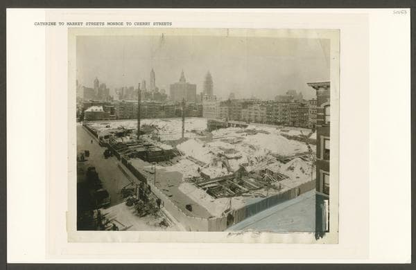 Catherine Street - Market Street - Monroe Street, looking south, 1934-02-02