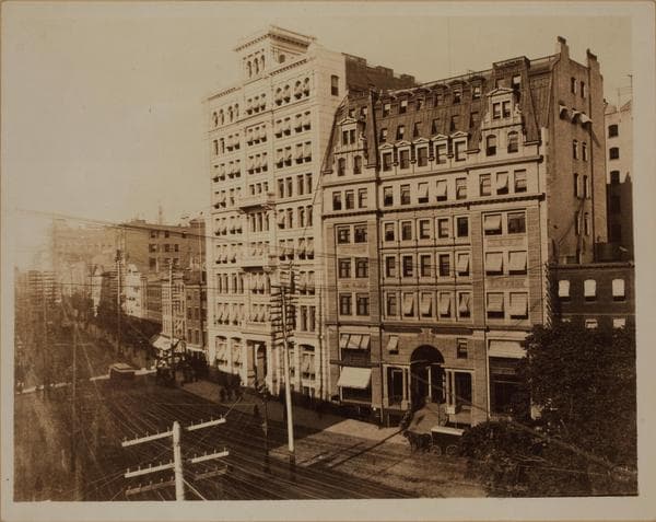 Manhattan: Broadway - Battery Place, 1889