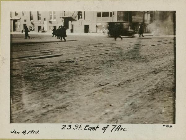 23rd Street (West) - Seventh Avenue looking east, 1918-01-04