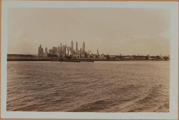 Islands - Governors Island - [View of the island from Buttermilk Channel.], 1933
