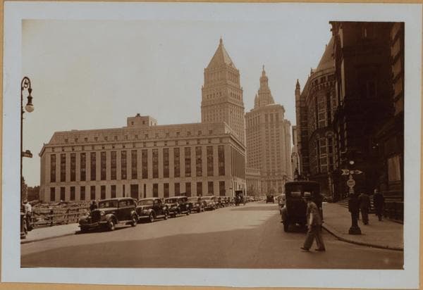 Manhattan: Centre Street - White Street, 1938