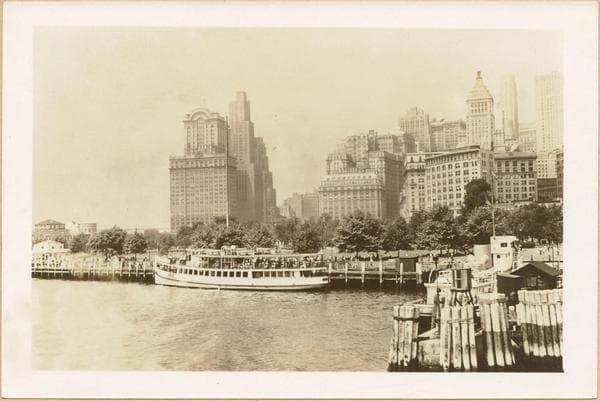 Manhattan: Battery Park Sea Wall., 1937