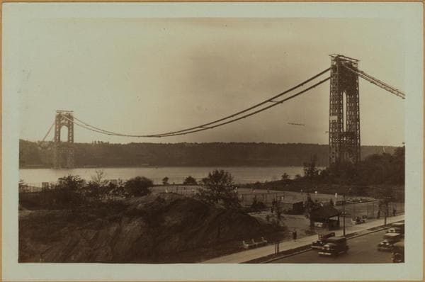Bridges - George Washington Bridge - [Construction.], 1930
