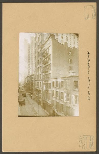 Manhattan: Ann Street - William Street, 1910