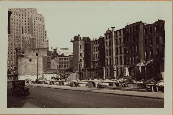 Manhattan: Vesey Street - Church Street, 1933