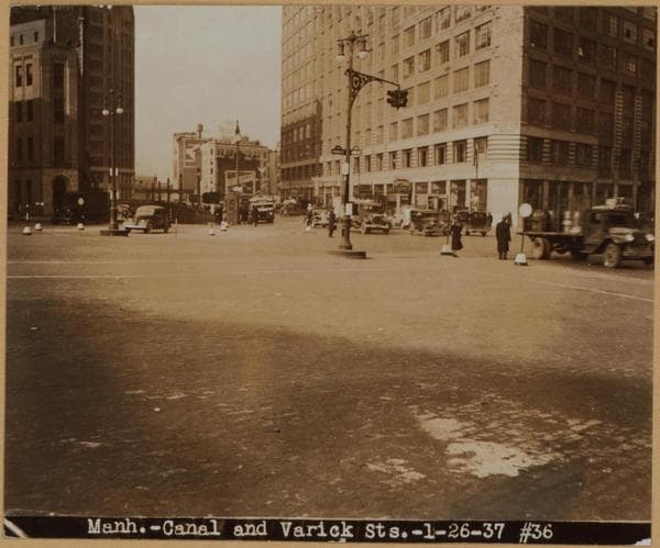 Manhattan: Canal Street - Varick Street, 1936