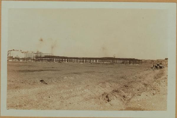 Islands - Rikers Island - Framework for new prison., 1931
