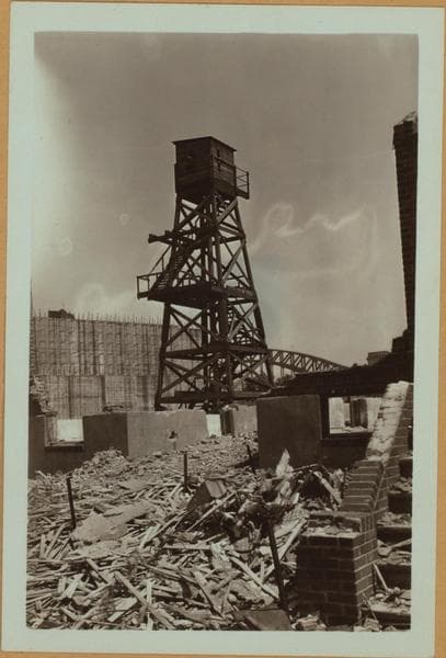 Bridges - Triborough Bridge - [Construction - Bridge anchorage in Queens.], 1934