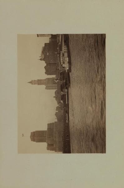 North (Hudson) River - Shore and skyline - Manhattan - Battery - 14th Street - [New York Telephone Company - Woolworth Building - Central Railroad of New Jersey Building - Pennsylvania Railroad Ferry.], 1926–1937
