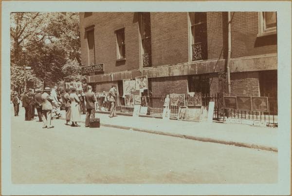 Artists and poets - Greenwich Village., 1934
