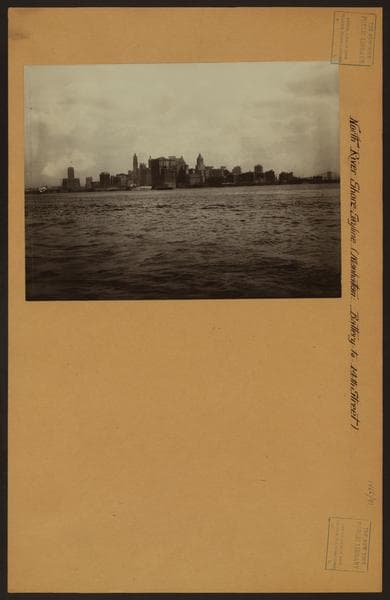 North (Hudson) River - Shore and skyline - Manhattan - Battery - 14th Street., 1926