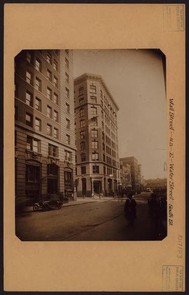 Manhattan: Wall Street - Water Street, 1922