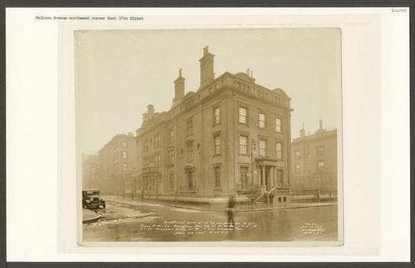 Madison Avenue - 37th Street, northwest corner, 1925-01-26