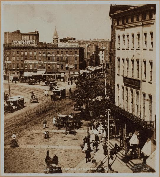 Manhattan: Centre Street - Park Row, 1860