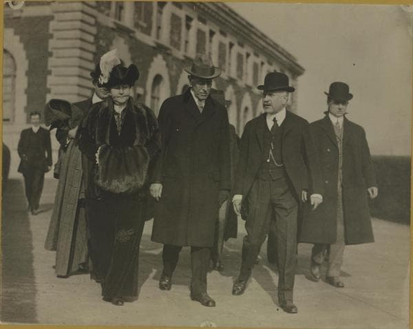Islands - Ellis Island - [Visit by President Wilson.], 1913