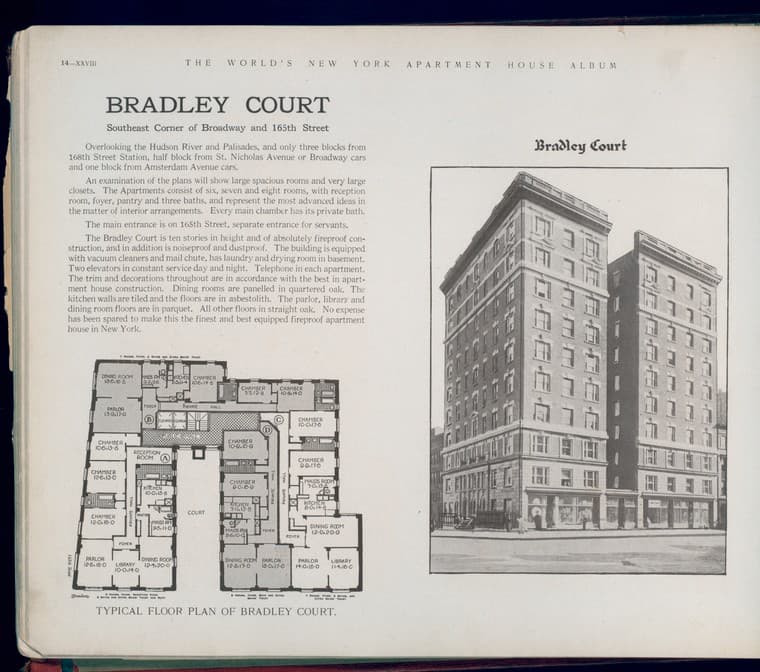 Bradley Court. Southeast Corner of Broadway and 165th Street., 1910-03