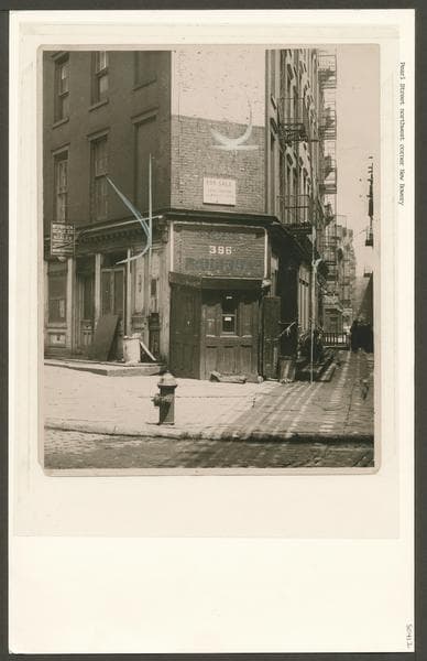 Pearl Street #396 - New Bowery, northwest corner