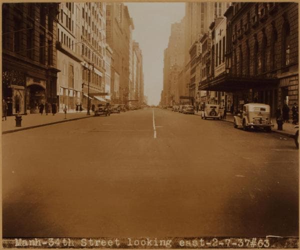 Manhattan: 34th Street (West) - 6th Avenue, 1937