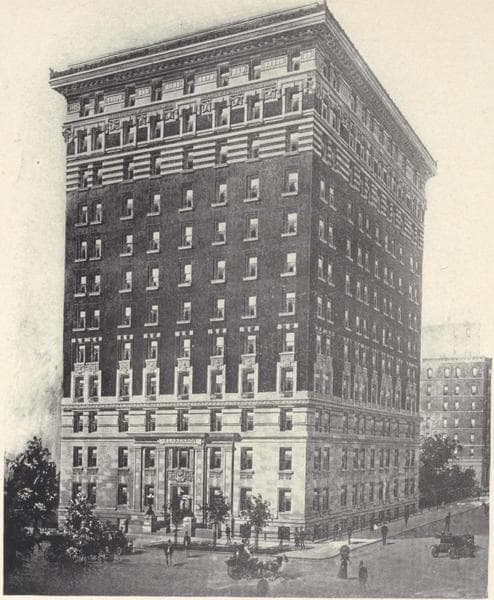 The Clarendon, S. E. corner Riverside Drive and Eighty-sixth Street ; Plan of 4th, 6th, 8th, 1oth & 11th floors., 1908