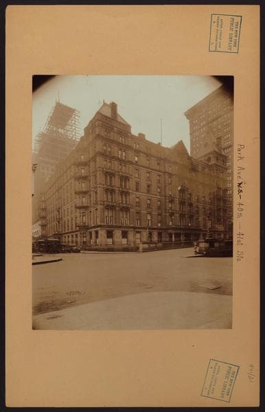 Manhattan: Park Avenue - 40th Street, 1925
