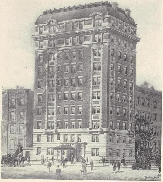 Apartment house No. 28 E. 55th Street, corner Madison Avenue ; Floor plan., 1908