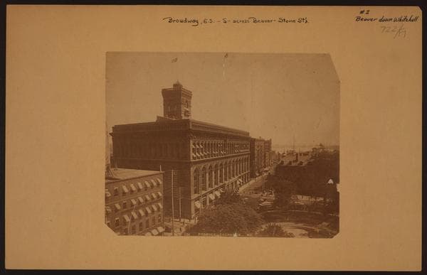 Manhattan: Broadway - Beaver Street, 1890