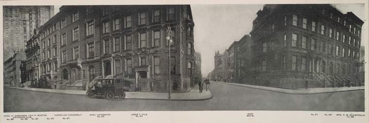 No. 665 Mrs. H.M. Schieffelin - No. 675 Sam'l Untermyer - No. 675 Cornelius Vanderbilt - No. 685 Criterion Club]