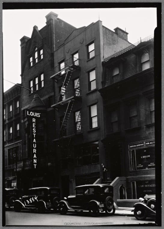 Louis Restaurant; law offices: 123-127 Schermerhorn - Smith St, Brooklyn, 1934