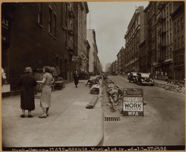Manhattan: 88th Street (East) - York Avenue, 1937