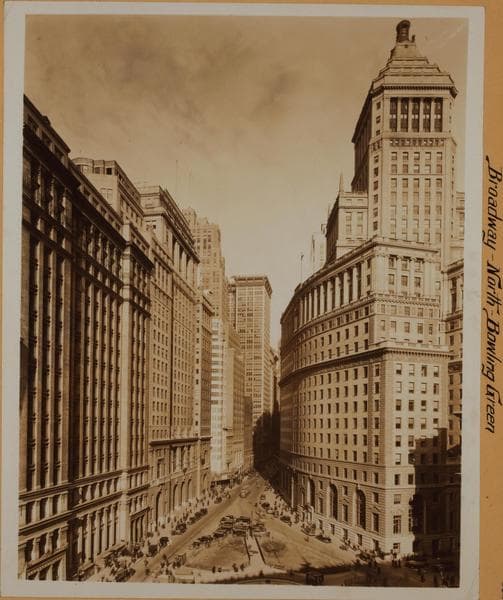 Manhattan: Broadway - Battery Place, 1935