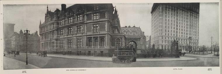 West 57th St. - Mrs. Cornelius Vanderbilt - Hotel Plaza - West 59th St.], 1911