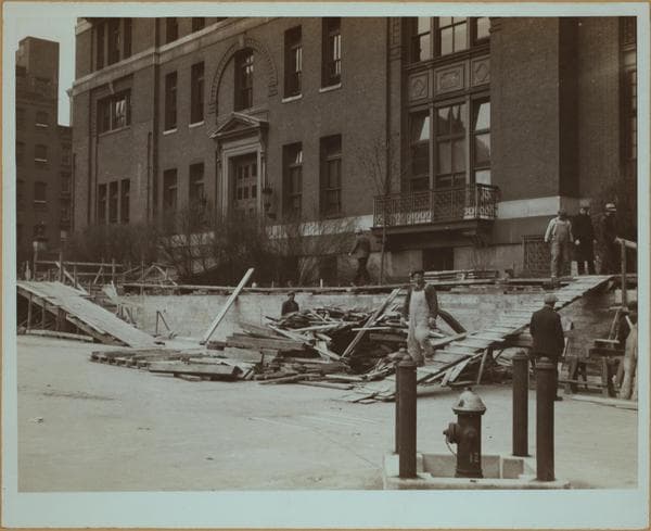 Hospitals - Bellevue Hospital - [The morgue building.], 1937