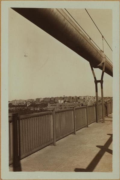 Bridges - George Washington Bridge - [View of the bridge from State line between New York and New Jersey.], 1932