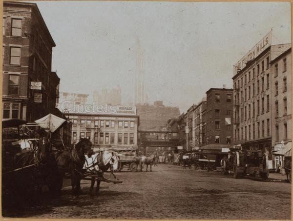 Manhattan: Fulton Street - Front Street, 1914