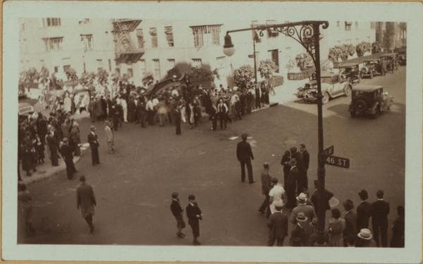 Fires, accidents and tragedies - [Traffic accident at intersection.], 1934
