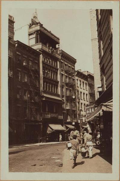 Manhattan: Mott Street - Park Street, 1933