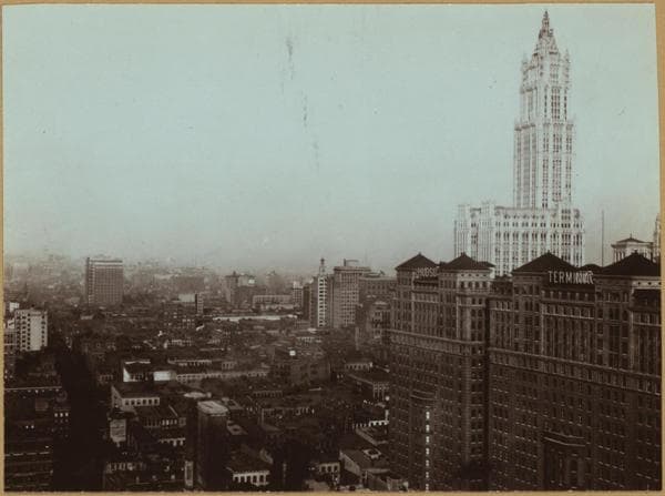 General view - West side of Lower Manhattan., 1913