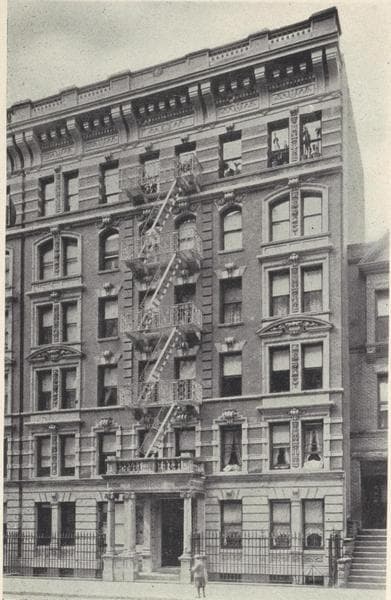 The Rosedale, 352-354 West 118th Street between Manhattan and Morningside Avenues; Plan of first floor; Plan of upper floors., 1908