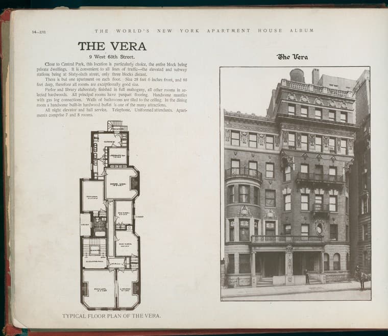 The Vera. 9 West 68th Street., 1910-03